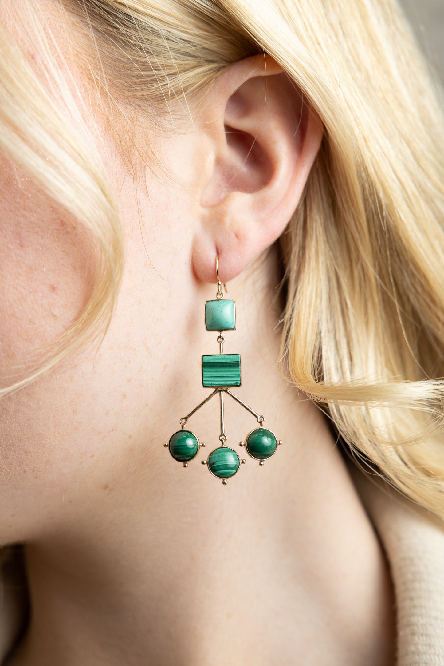 Malachite III Earrings
