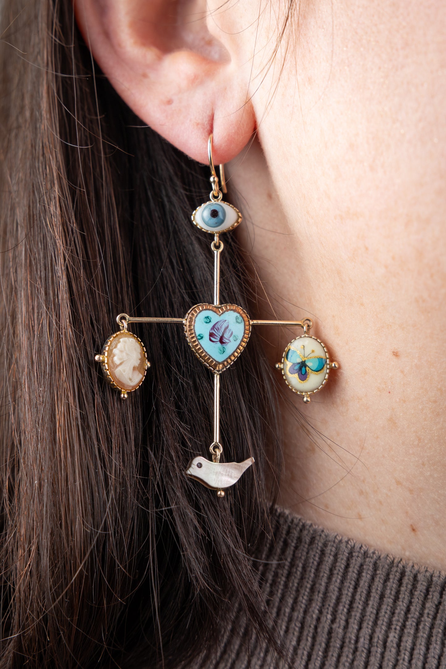 Evil Eye Balance Earrings