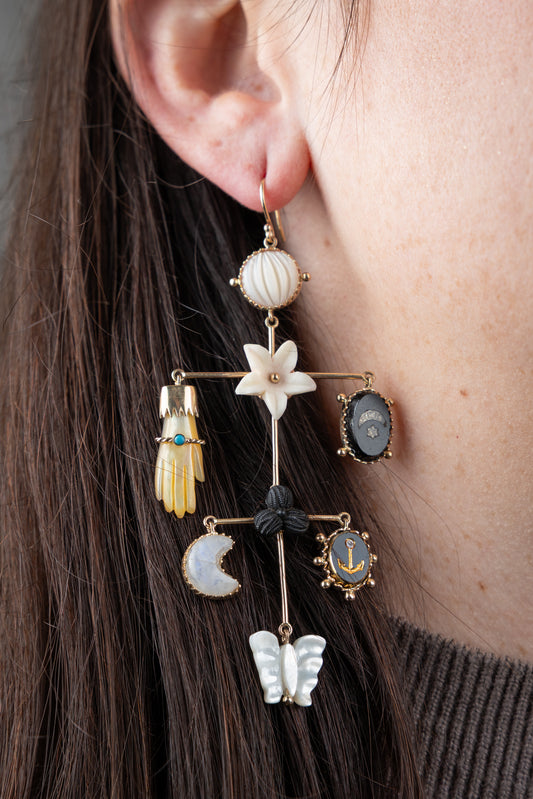 Mother of Pearl Balance Earrings