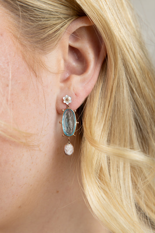 Eugenie Cameo Earrings