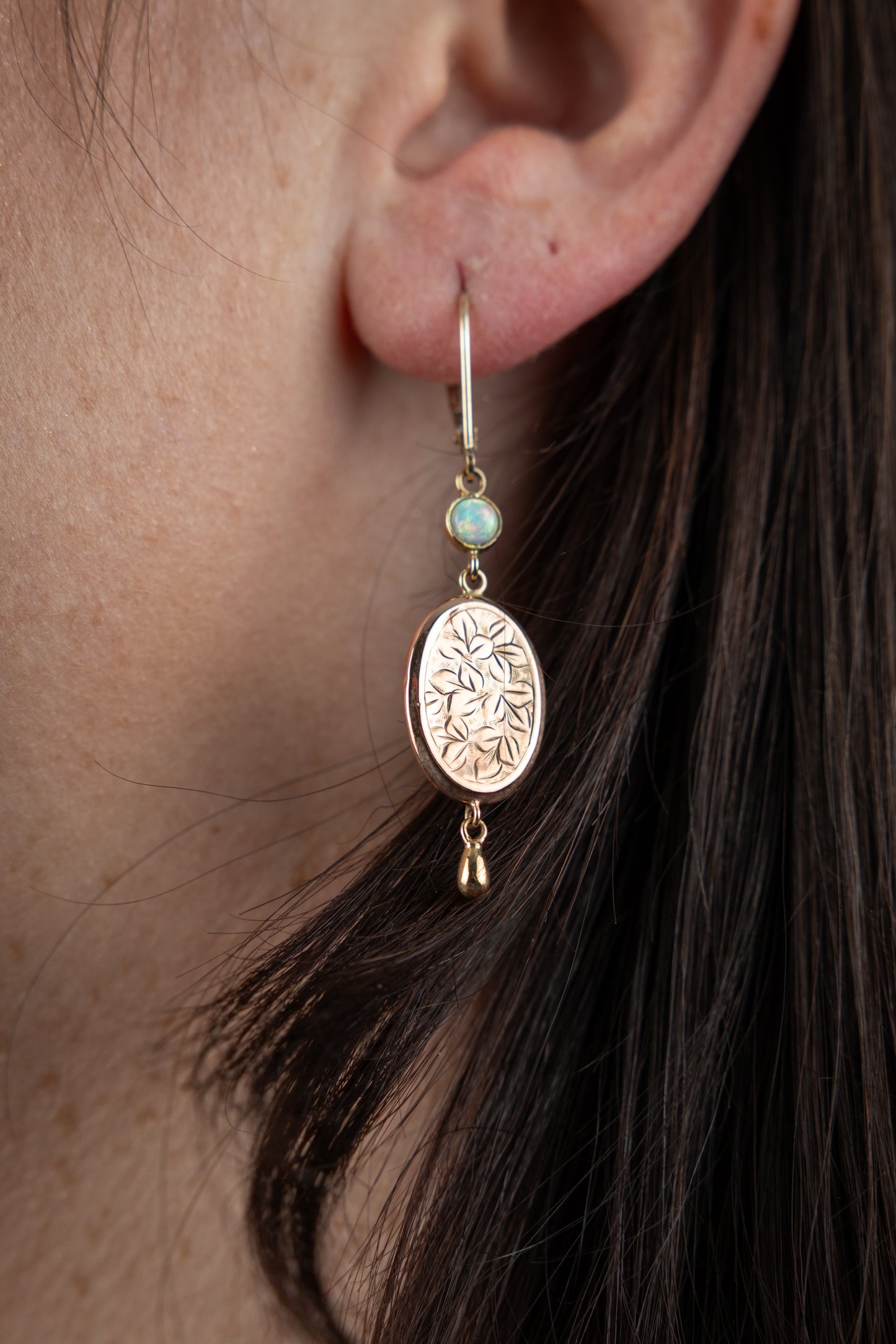 Flora Carved Earrings