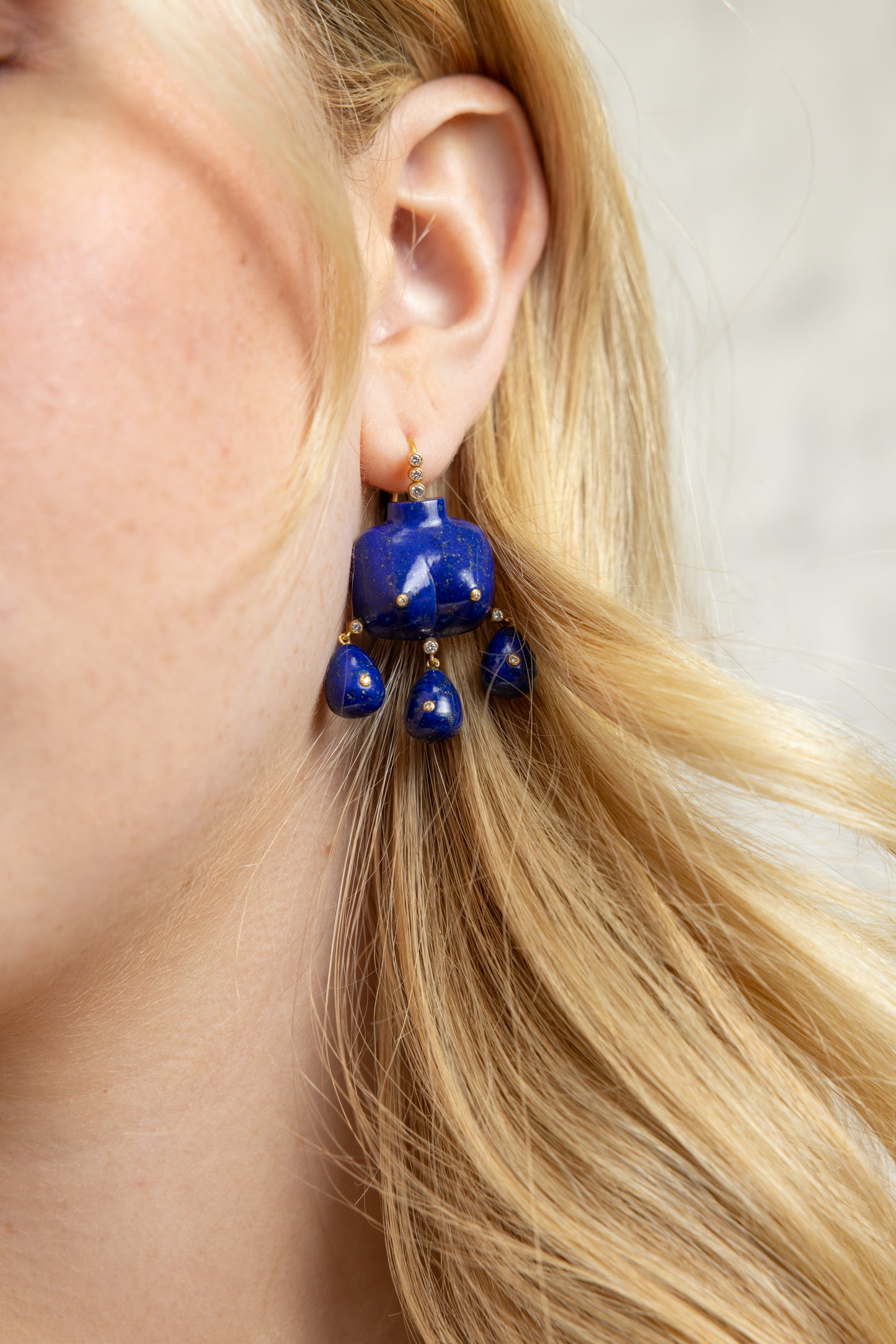 Lapis Lazuli Aphrodite Earrings