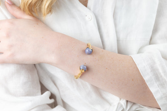 Dual Stone Leaf Bracelet