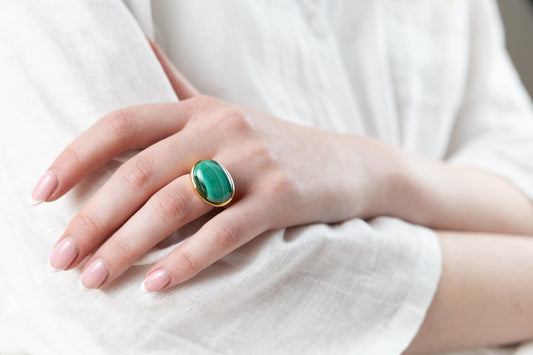 Curved Cabochon Ring