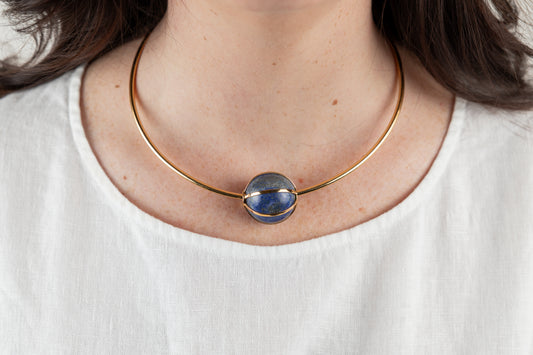 Celestial Orb Pendant - Caged