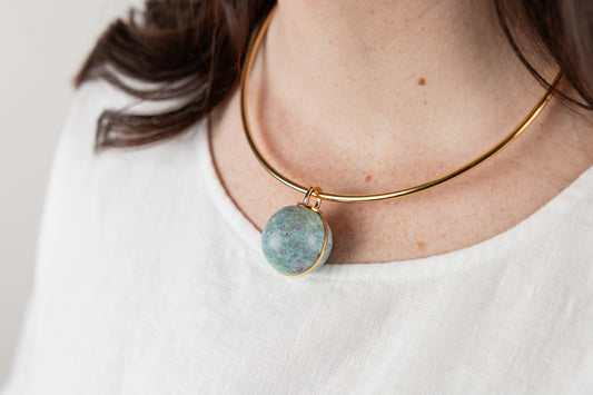 Celestial Orb Pendant – Single Loop