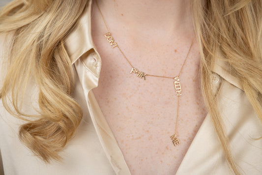 Margot Motto Necklace "Don't F**k With Me"