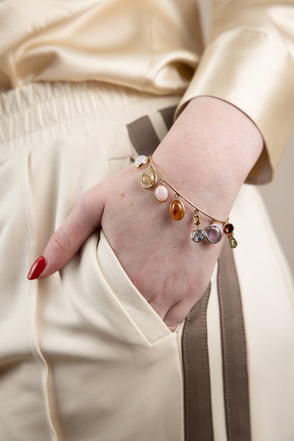 The “Muses” Bangle – Multi Gemstone