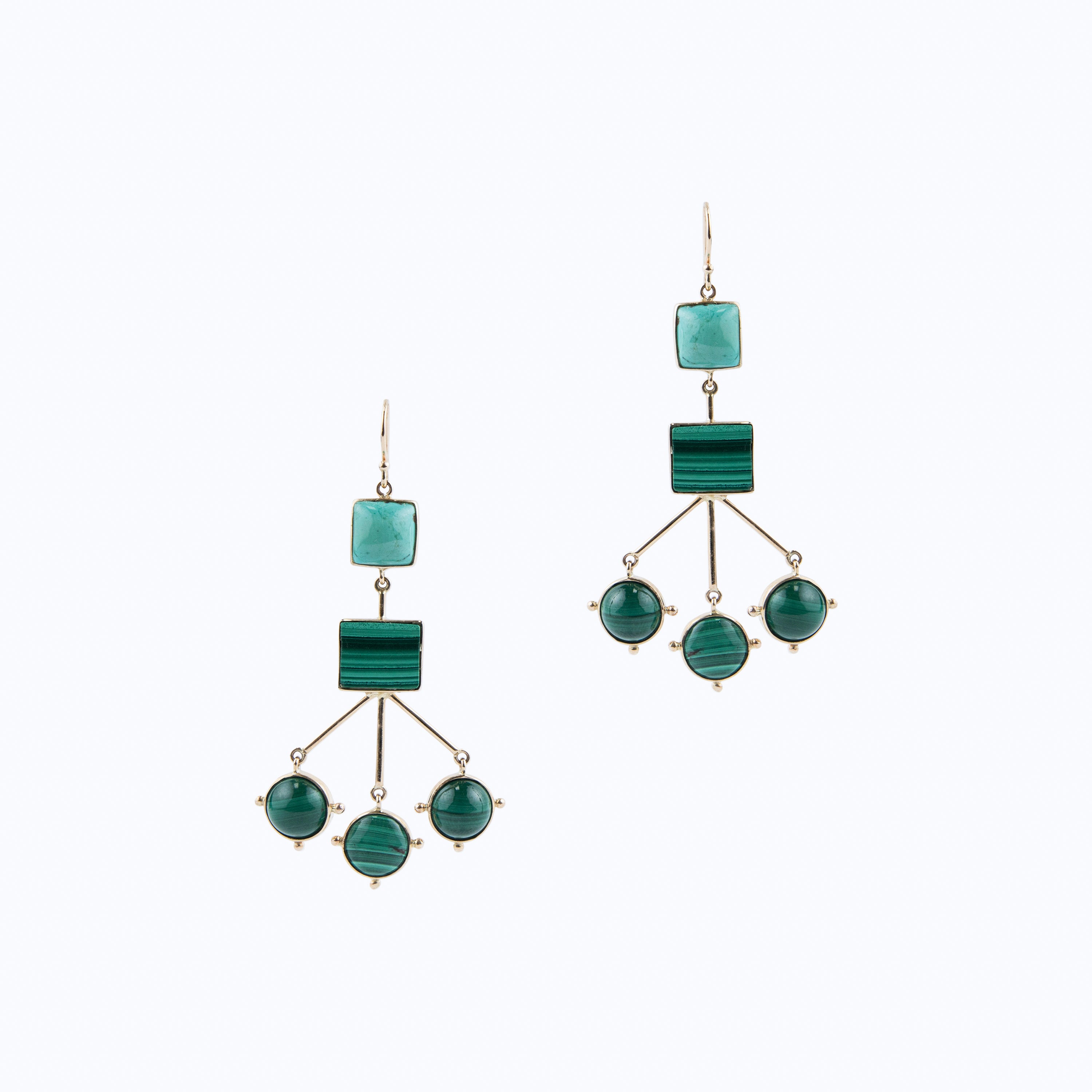Malachite III  Earrings