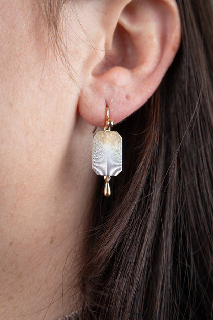 Vintage Cufflink Earrings