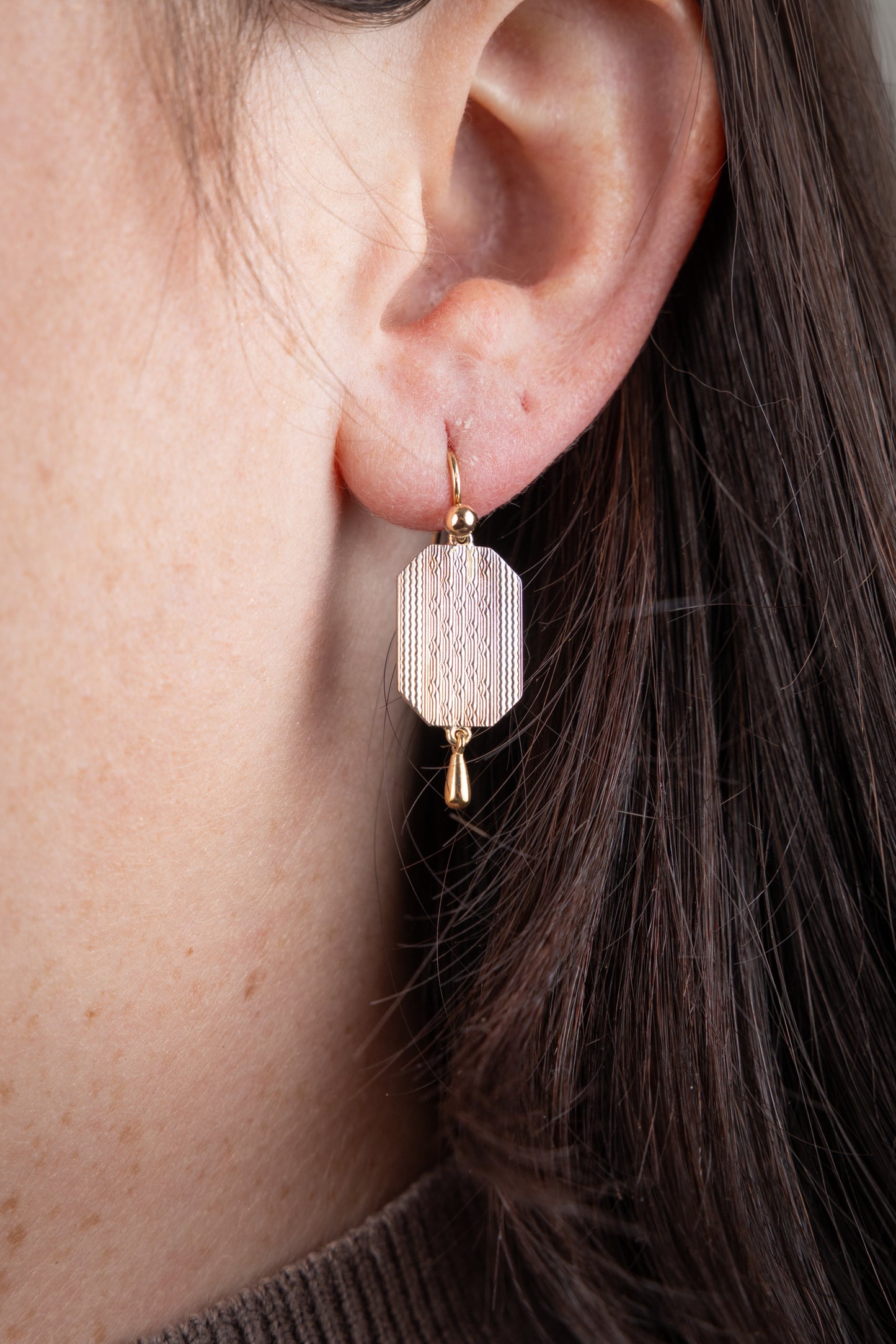 Vintage Cufflink Earrings