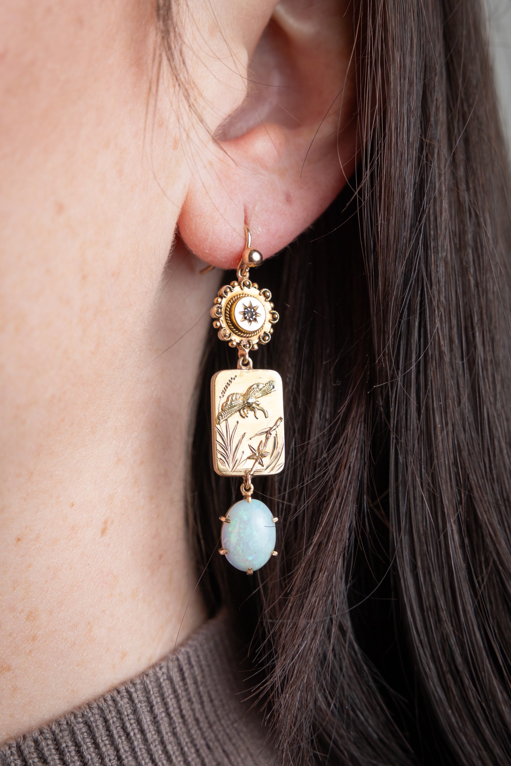 Vintage Pins Earrings