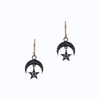 Moon & Star Earrings