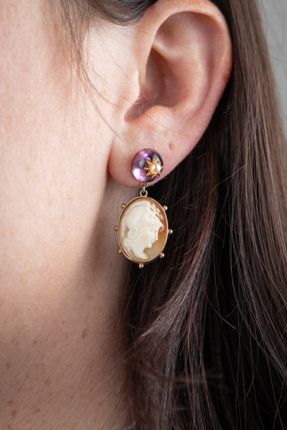 Vintage Cameo Earrings