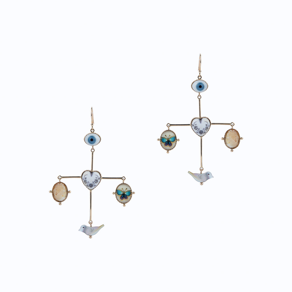 Evil Eye Balance Earrings