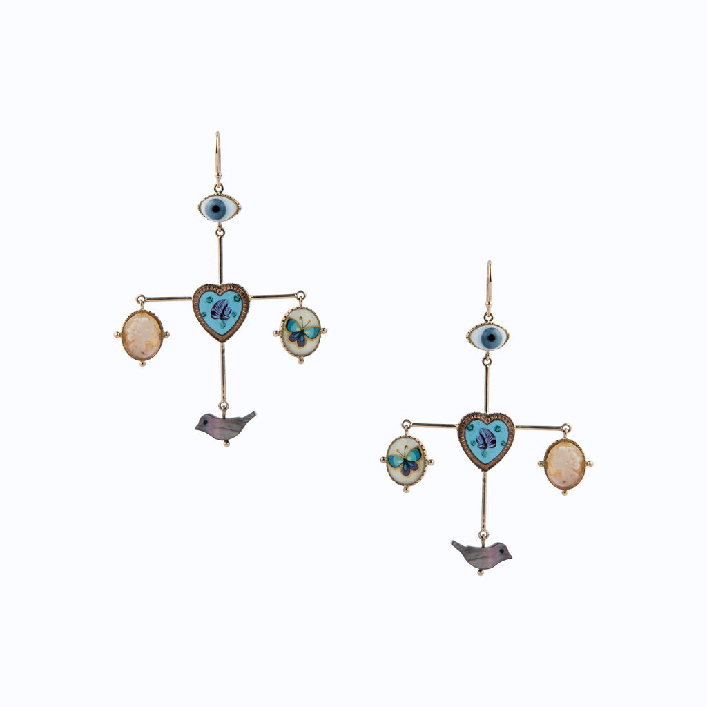 Evil Eye Balance Earrings