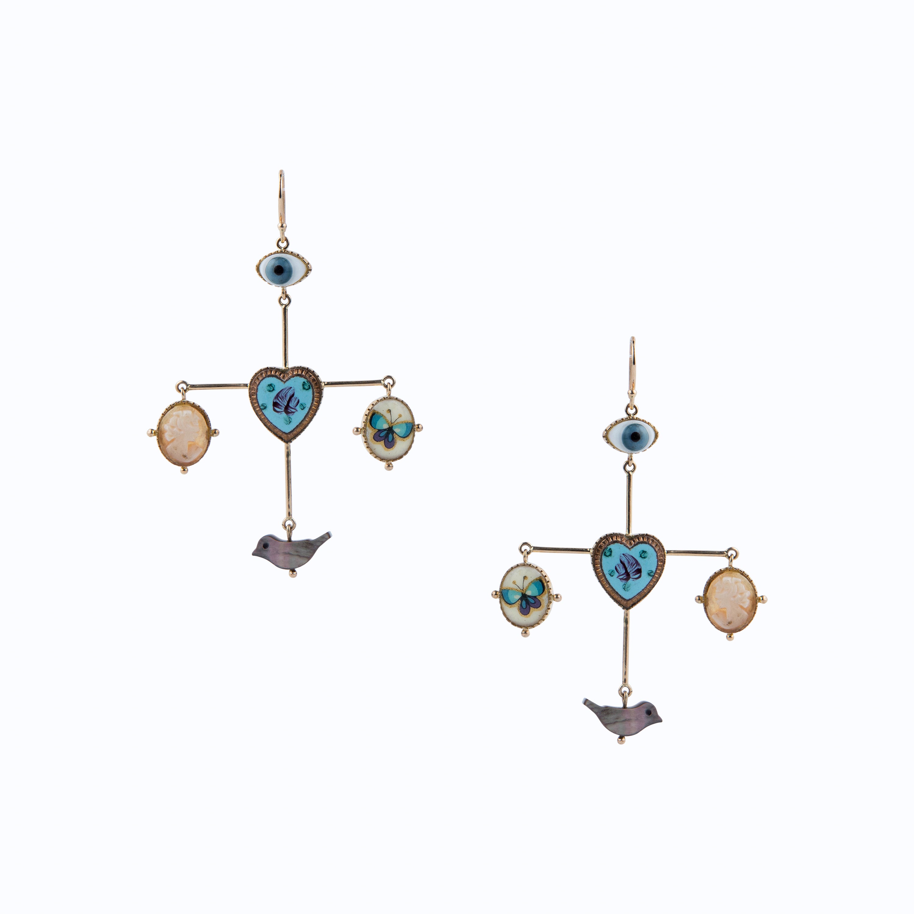 Evil Eye Balance Earrings