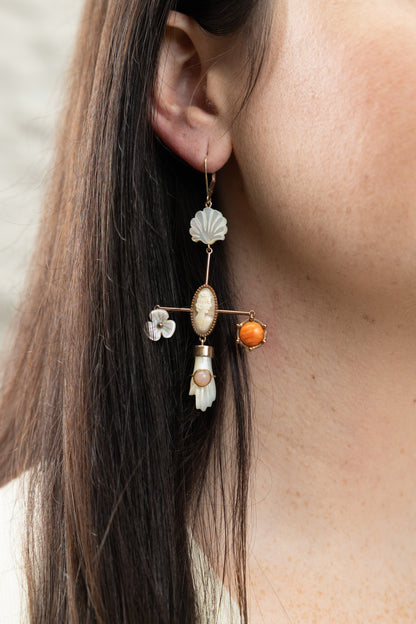 Afsham Cameo Earrings