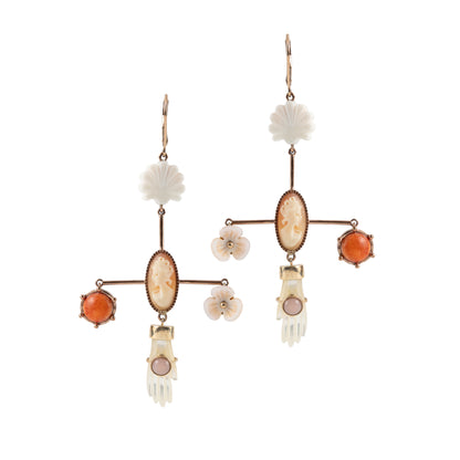 Afsham Cameo Earrings