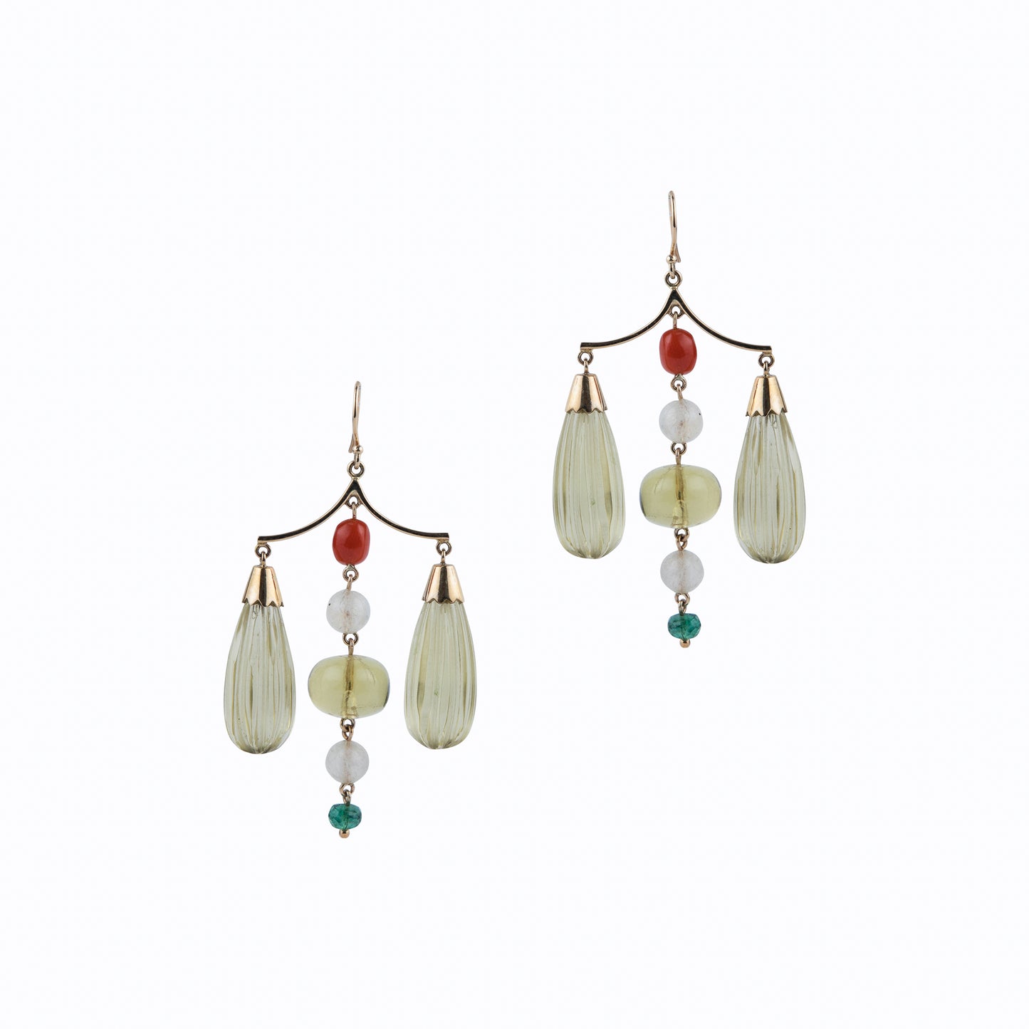 Lemon Heronbone Earring
