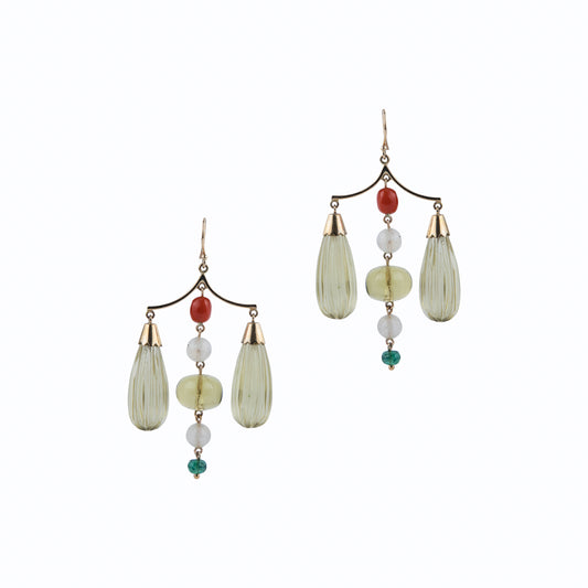 Lemon Heronbone Earring