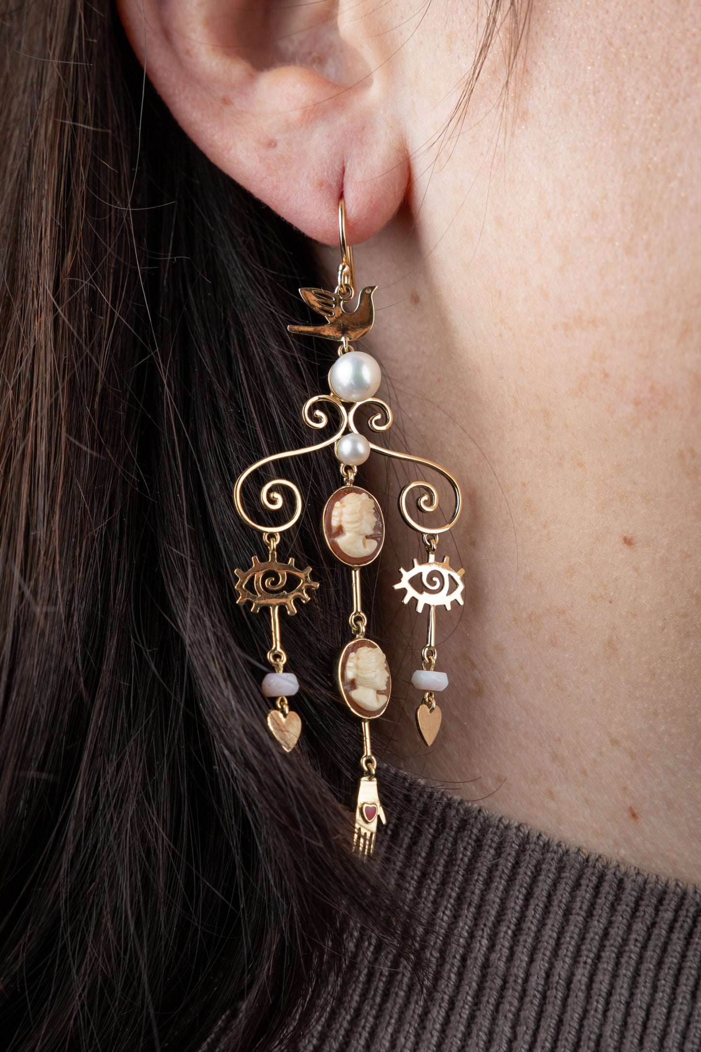 Amorette Hand Earrings