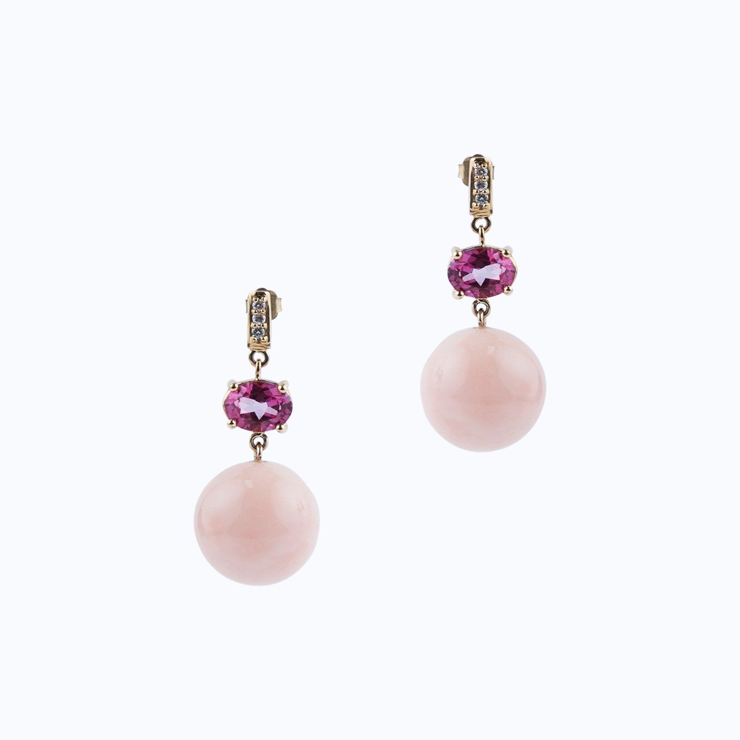Andromeda Pink Opal Earrings