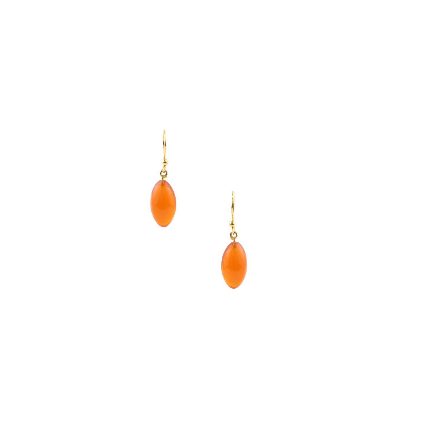 Fire Opal Teardrop Earrings