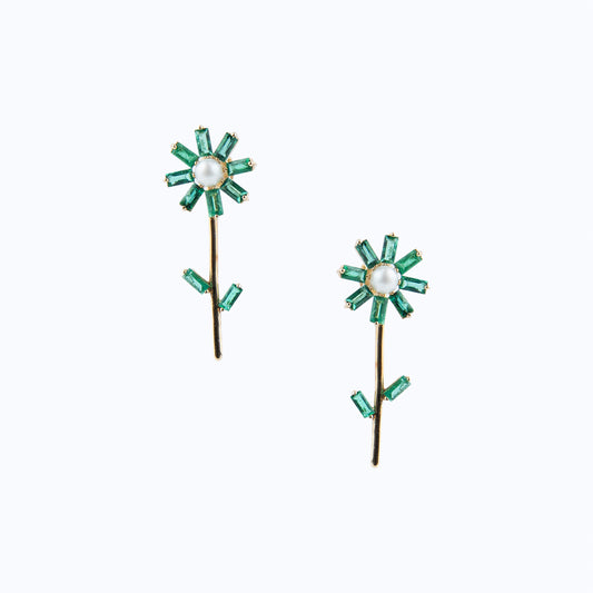 Emerald Flora Stud