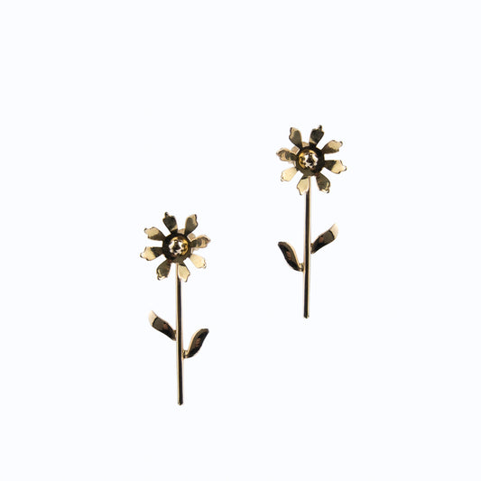 Gold Flora Earring