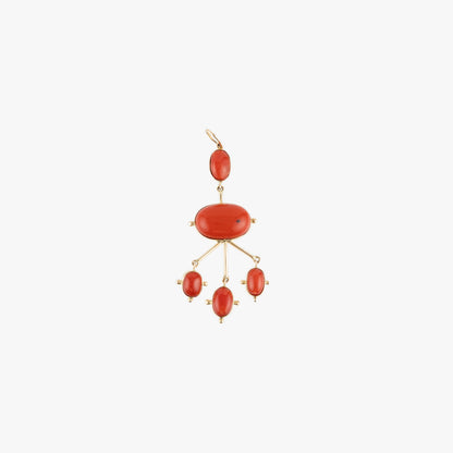 Coral Three Drop Pendant