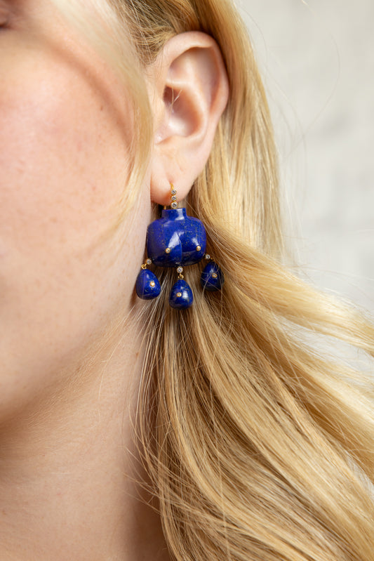 Lapis Lazuli Aphrodite Earrings