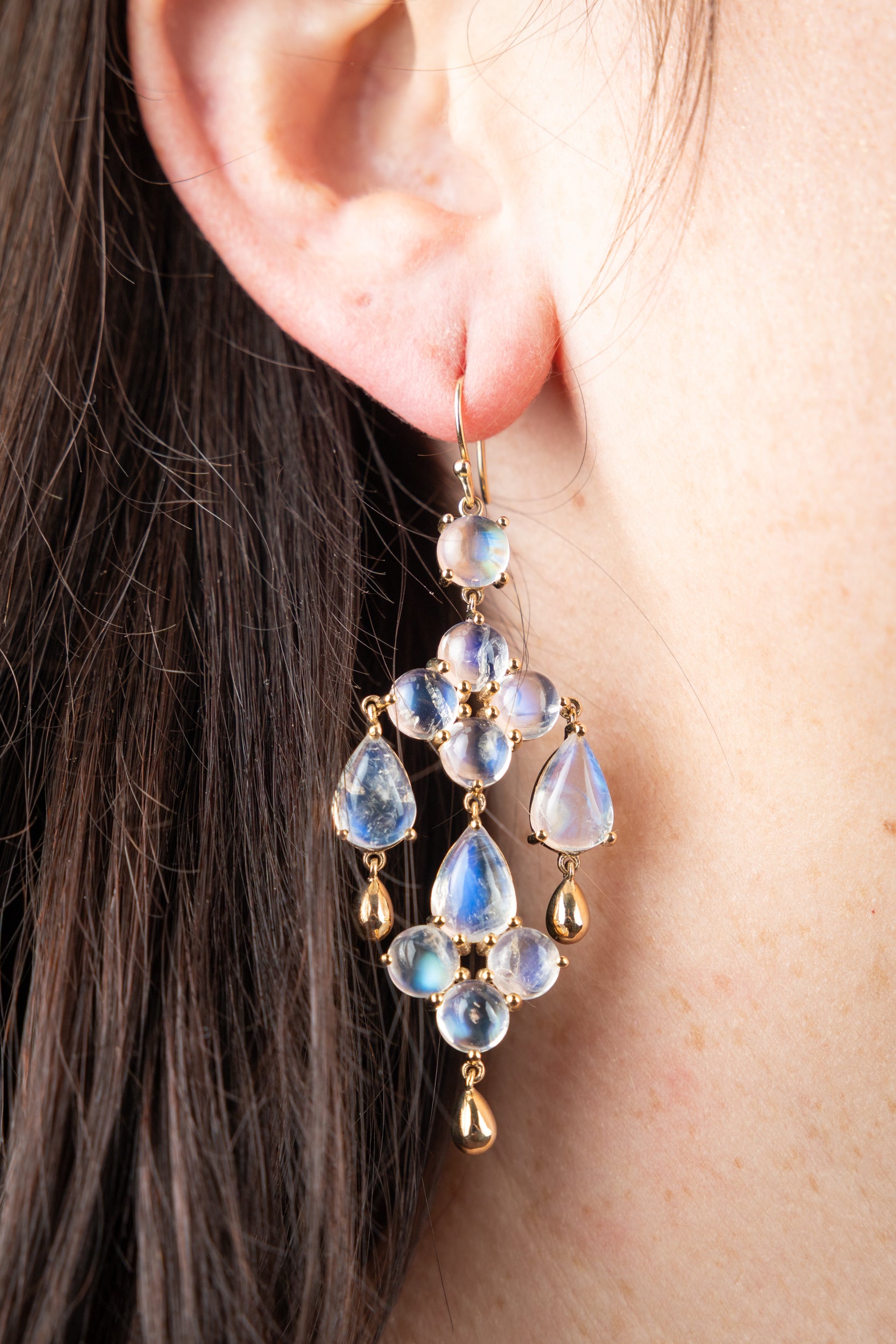 Moonstone Drop Earrings