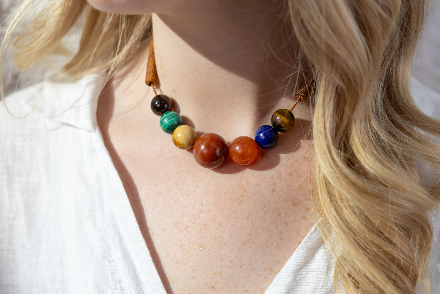 Margot Spectrum Stone Choker