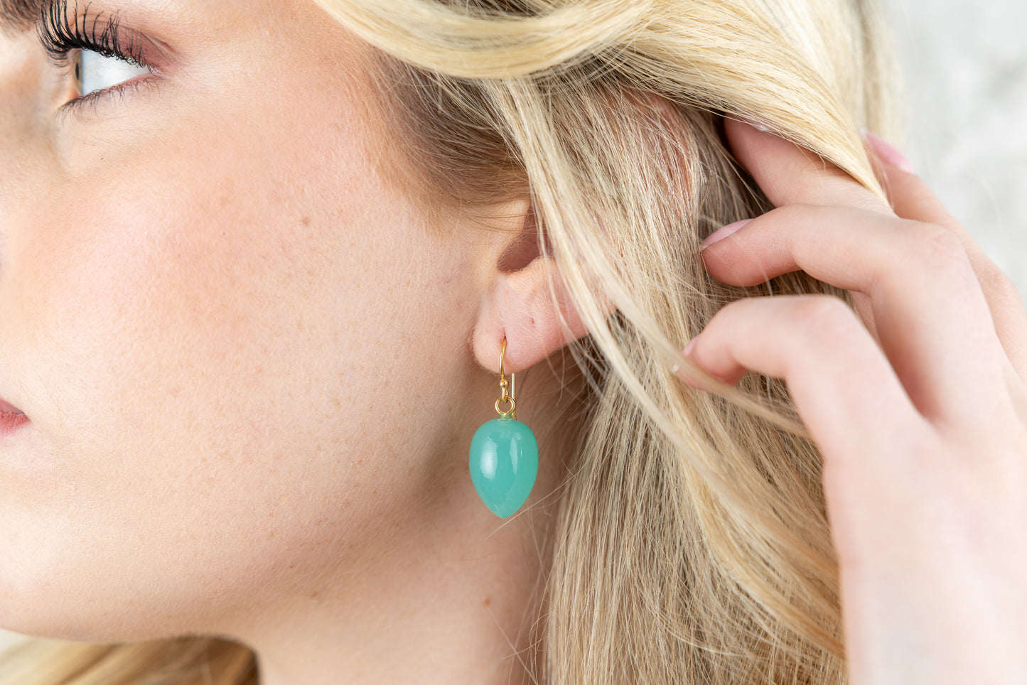 Teardrop Stone Earrings