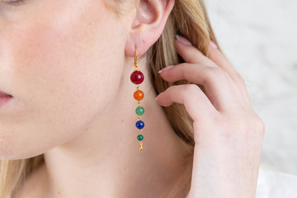 Cascade Stone Drop Earrings