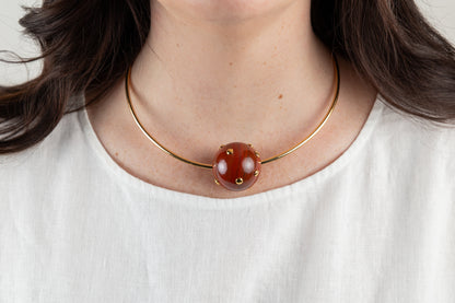 Celestial Orb Pendant – Gold Disc Detail