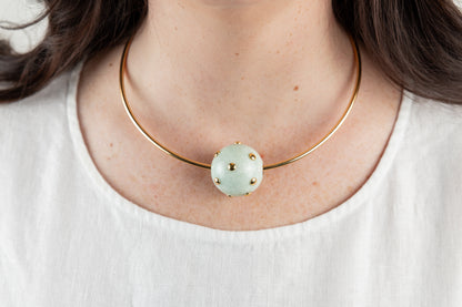 Celestial Orb Pendant – Gold Disc Detail