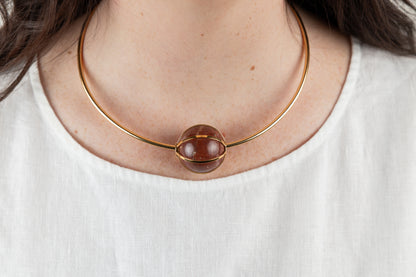 Celestial Orb Pendant - Caged