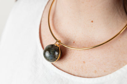 Celestial Orb Pendant – Single Loop