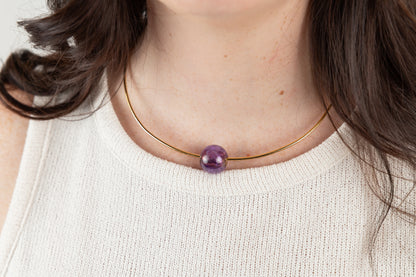 Margot Gold Choker with Natural Stone