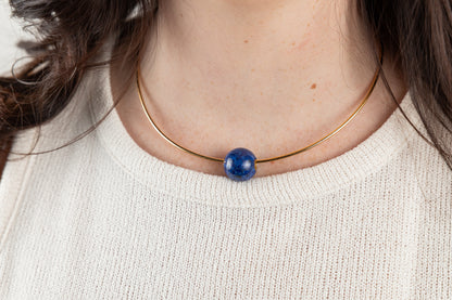 Margot Gold Choker with Natural Stone