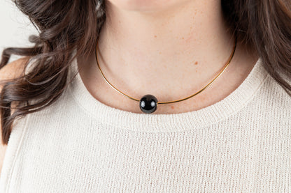 Margot Gold Choker with Natural Stone
