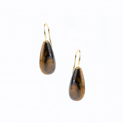 Tapered Stone Drop Earrings