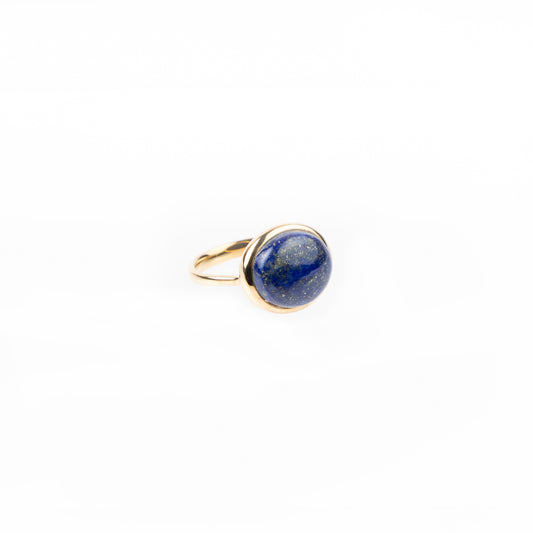 Curved Cabochon Ring – Lapis Lazuli