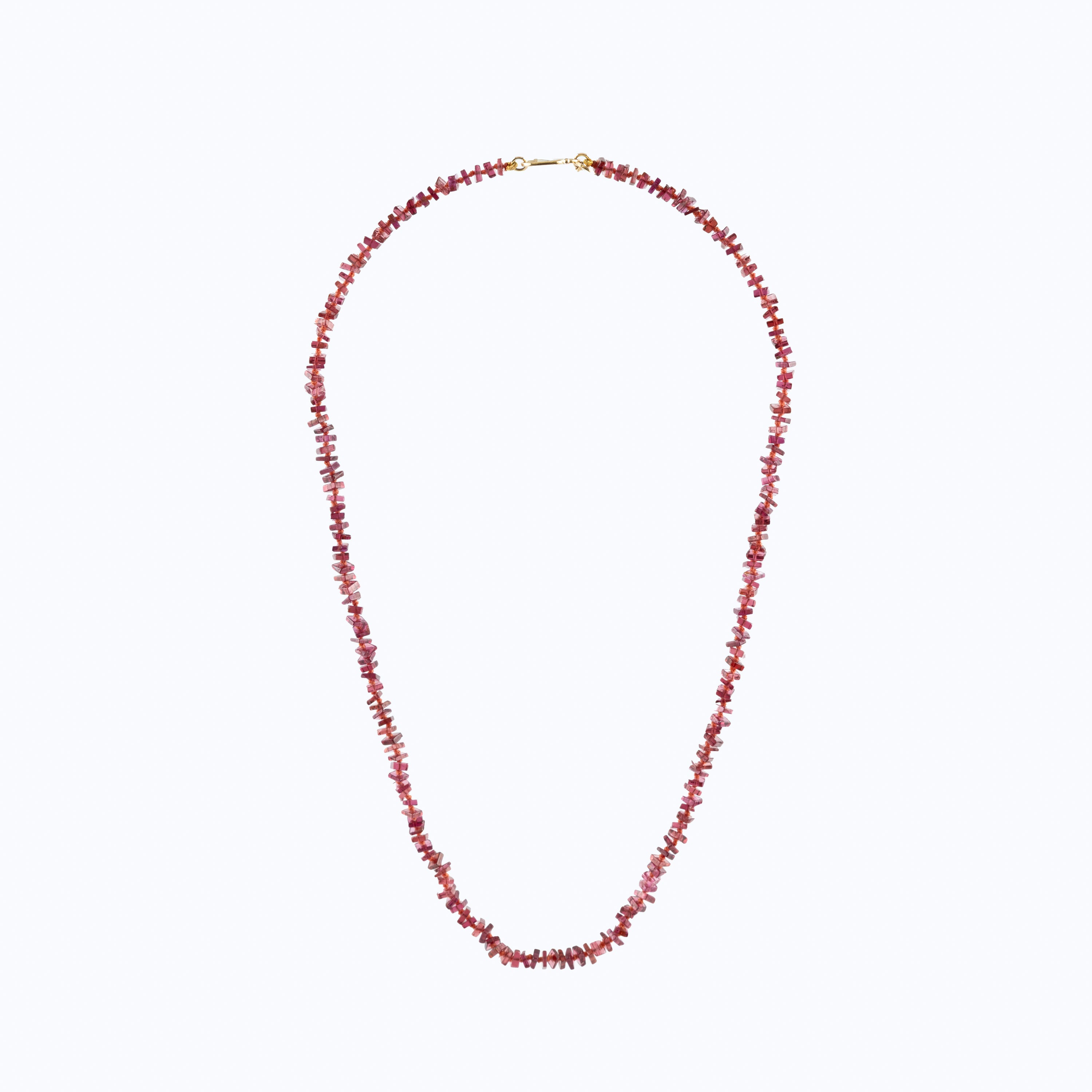 Round Garnet Necklace