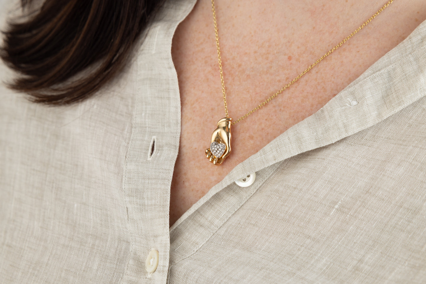 Hand on Heart Charm