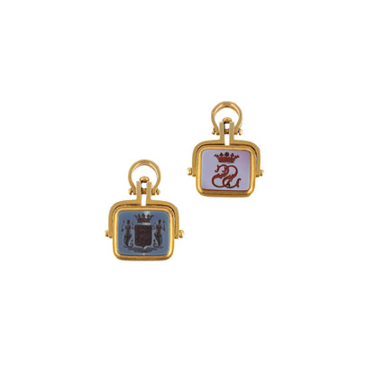 Blue Sadonyx Signet Pendant