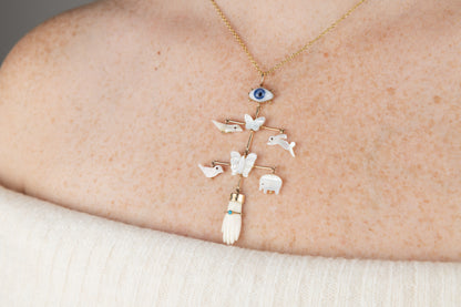 Mother of Pearl Balance Bar Pendant