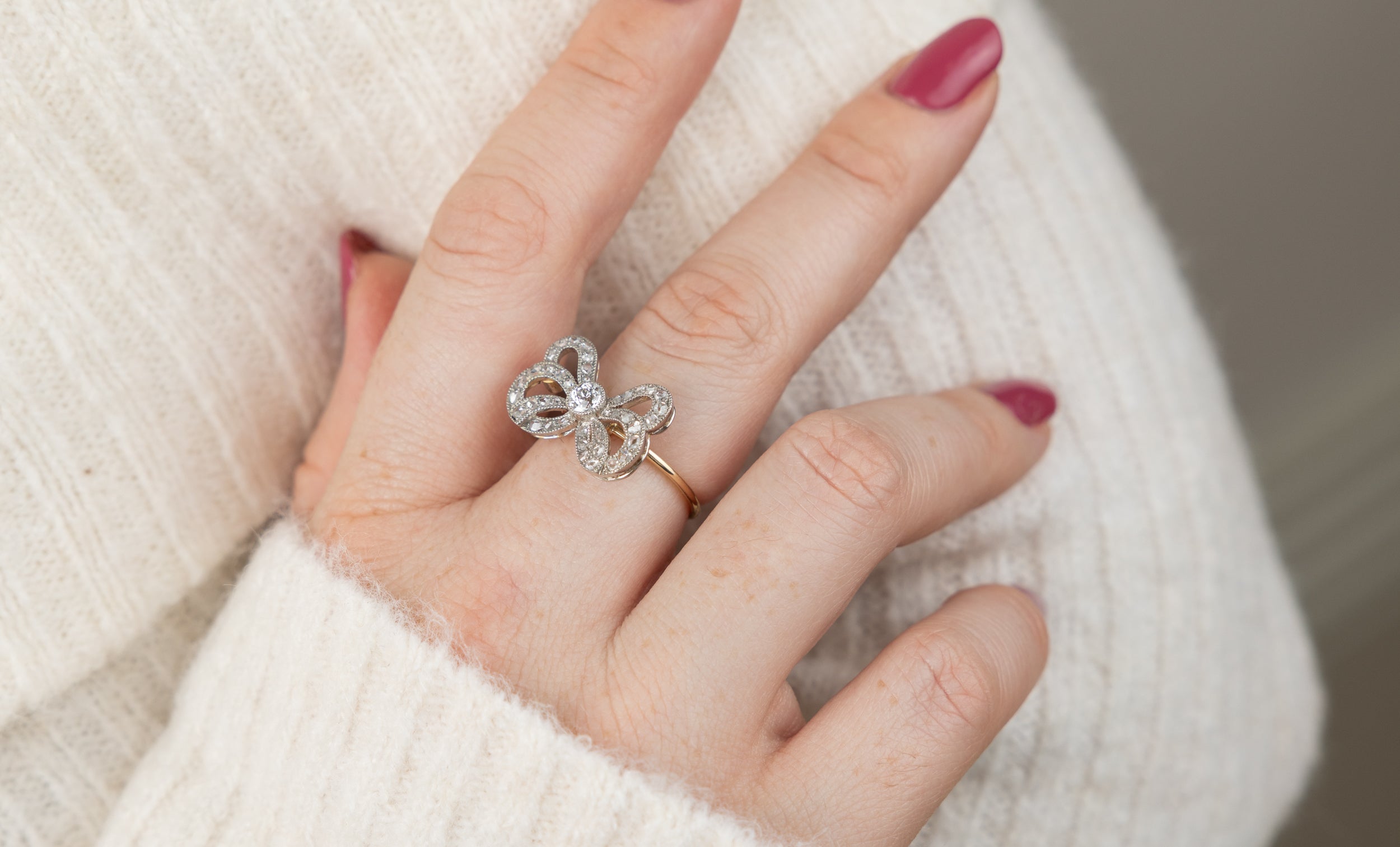 The Diamond Bow Ring